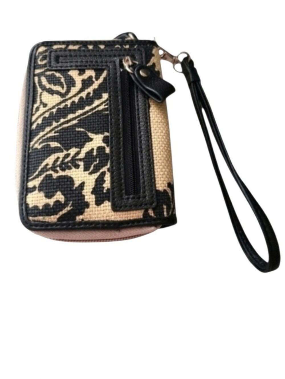 Spartina 449 Daufuskie Island Linen & Leather Wallet Wristlet NWOT